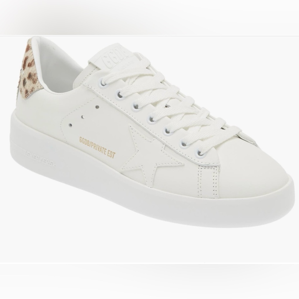 Golden Goose PureStar sneaker with leopard-print calf hair LTD edition size 38